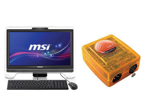Console de commande DMX SUNLITE + Ordinateur MSI
