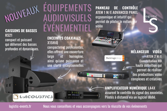 nouveaux ÃƒÆ’Ã‚Â©quipements audiovisuels ÃƒÆ’Ã‚Â©vÃƒÆ’Ã‚Â©nementiels
