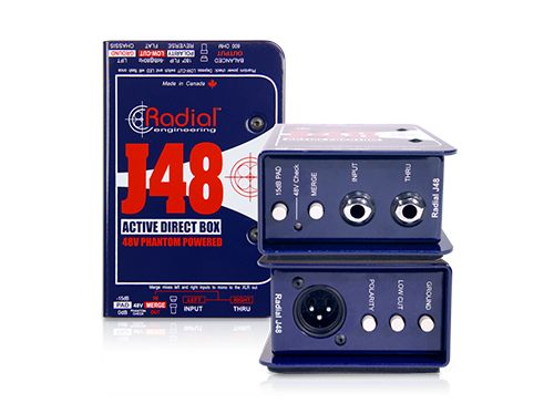 Photo du boitier de direct J48 de la marque Radial Engineering.
