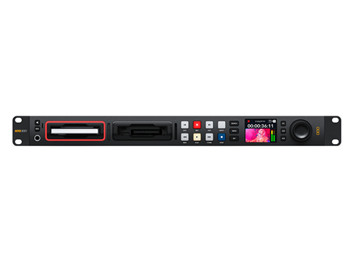 Image présente l'enregistreur Hyperdeck Studio 4K Pro de Blackmagic