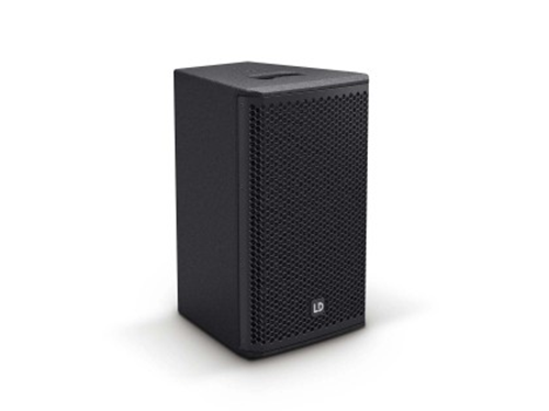 Image présentant l'enceinte noire STINGER 8AG3 de la marque LD SYSTEMS. Image sur fond blanc.