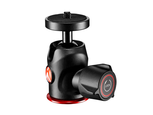 Image présentant un support avec rotule de la marque Manfrotto